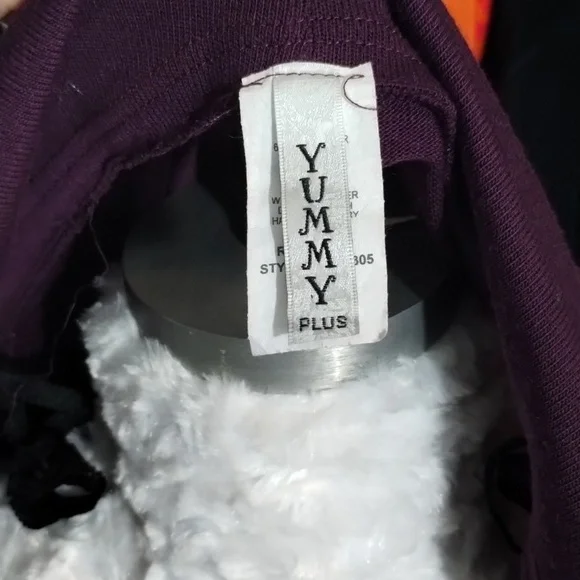 Shawl open cardigan purple XL - Picture 9 of 10